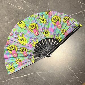 iHeartRaves Psychedelic Mushroom Folding Fan